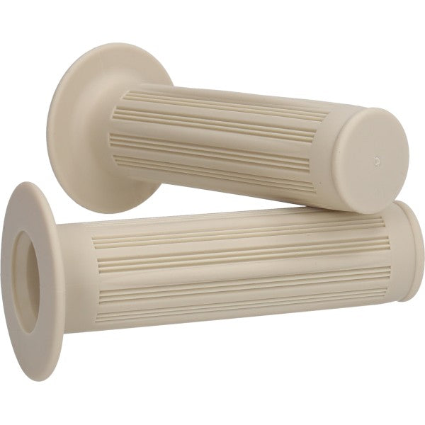 Jeu de poignées à rayures modèle Magura Qualité A 22-24mm crème camino, kreidler, zundapp