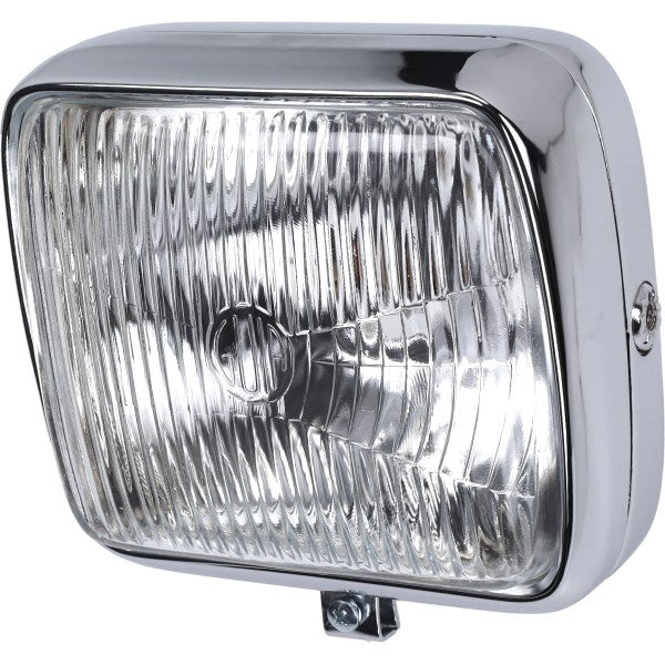 koplamp guia vierkant (made in EU) chroom kreidler, zundapp