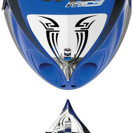 Voorfrontrooster Piaggio Nrg mc2/3 aluminium polish ventilator tribal design