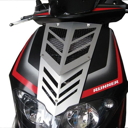Voorfrontrooster Gilera runner Sp nieuw model aluminium zilver