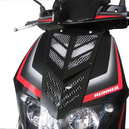 Voorfrontrooster Gilera runner Sp nieuw model aluminium zwart