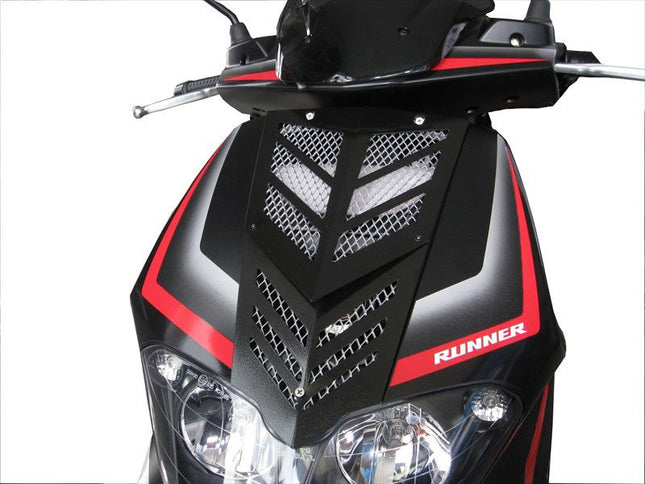 Voorfrontrooster Gilera runner Sp nieuw model aluminium zwart