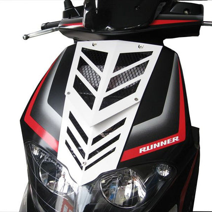 Voorfrontrooster Gilera runner Sp nieuw model aluminium wit