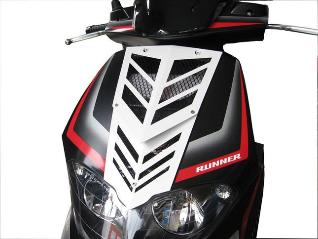 Voorfrontrooster Gilera runner Sp nieuw model aluminium wit