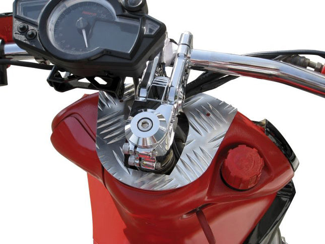 Afdekkap Down-Hillstuur Gilera Runner (tot 08/2005) aluminium