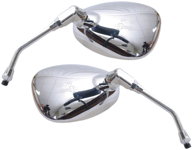 Spiegelset china scooter grand retro chroom
