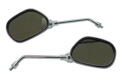 Spiegelset chroom rechthoekig 10mm
