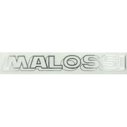 sticker malossi word [malossi] 22cm chrome 3311439x
