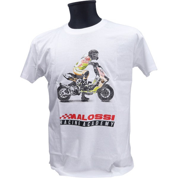 t-shirt malossi racing academy L wit 4118950.w5