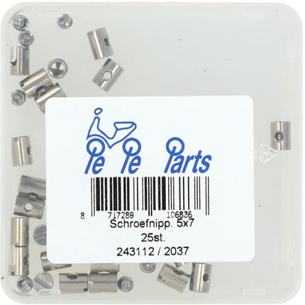 nipple screw throttle cable 5x7mm 25pcs