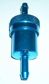 Benzinefilter Edge aluminium blauw