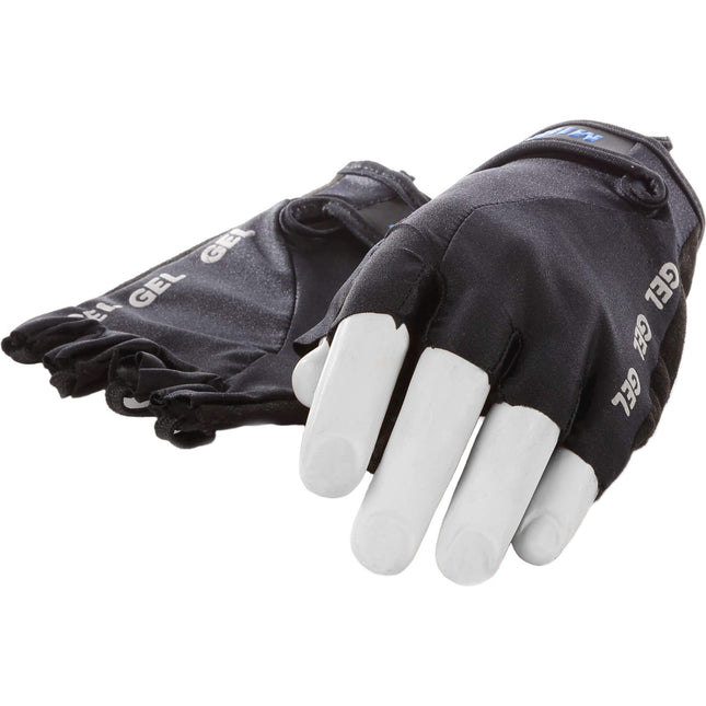 Mirage handschoen vingerloos Lycra gel zwart XL