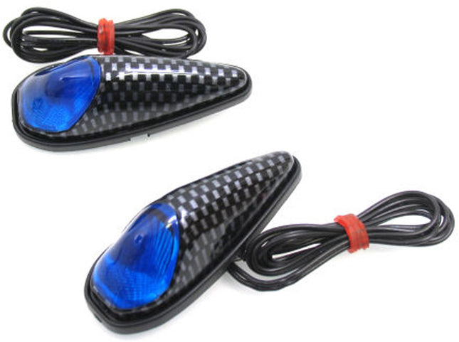 Lamp led set plak lamp blauw/ huis carbon