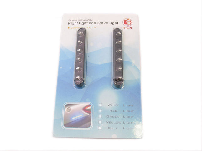 Lamp led set plak blauw/ 6 leds