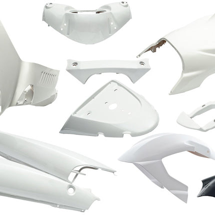 11-piece Edge body kit for Aprilia SR from 1997 to 2004 - glossy white