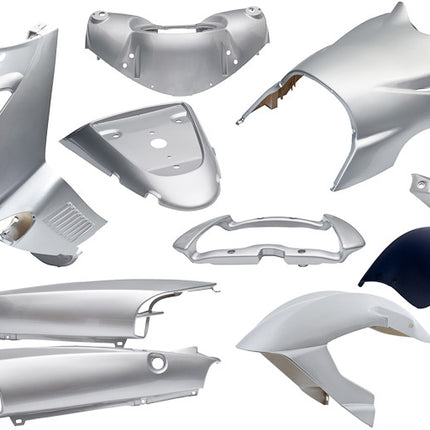 Plaatset 11-delig Edge voor Aprilia SR van bouwjaar 1997 tot 2004 - zilver metallic