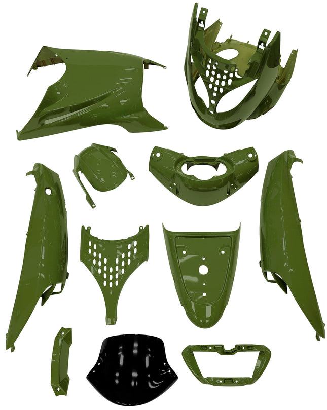 Kit carénages 11 pièces Edge pour Aprilia SR de 1997 à 2004 - vert district
