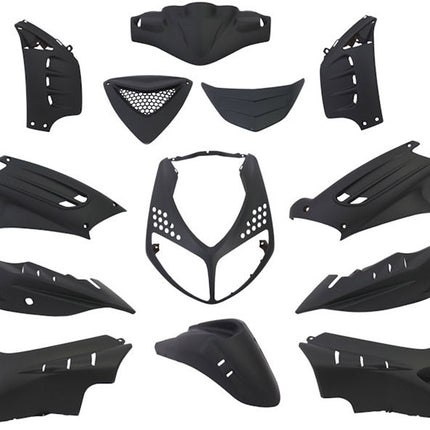 Plaatset 13-delig Edge voor Peugeot Speedfight 2 - mat zwart