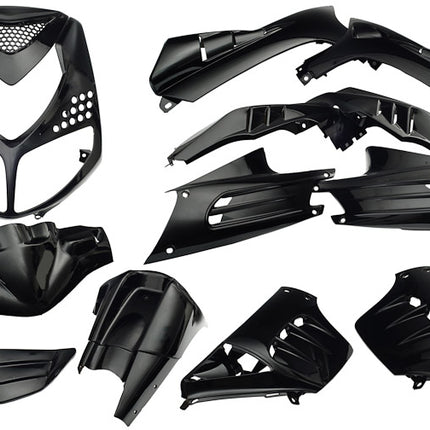 Jeu de 13 carénages Edge pour Peugeot Speedfight 2 - noir métallisé