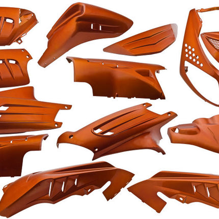 Plaatset 13-delig Edge voor Peugeot Speedfight 2 - oranje metallic