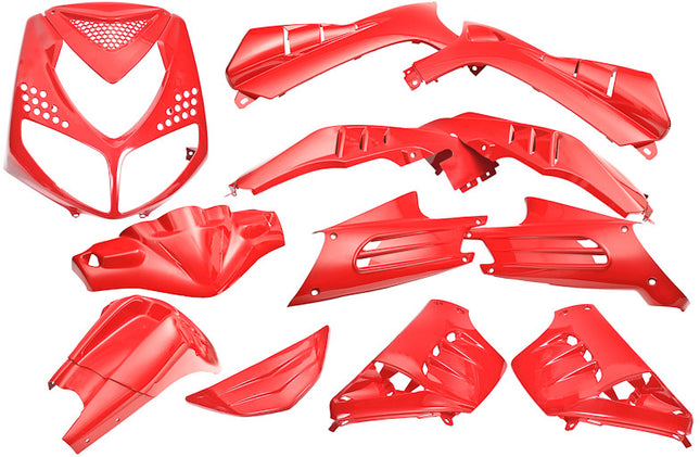 Plaatset 13-delig Edge voor Peugeot Speedfight 2 - ferrari rood
