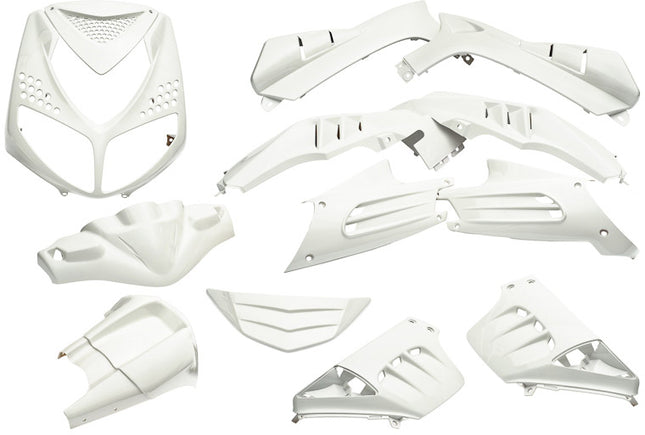Plaatset 13-delig Edge voor Peugeot Speedfight 2 - wit