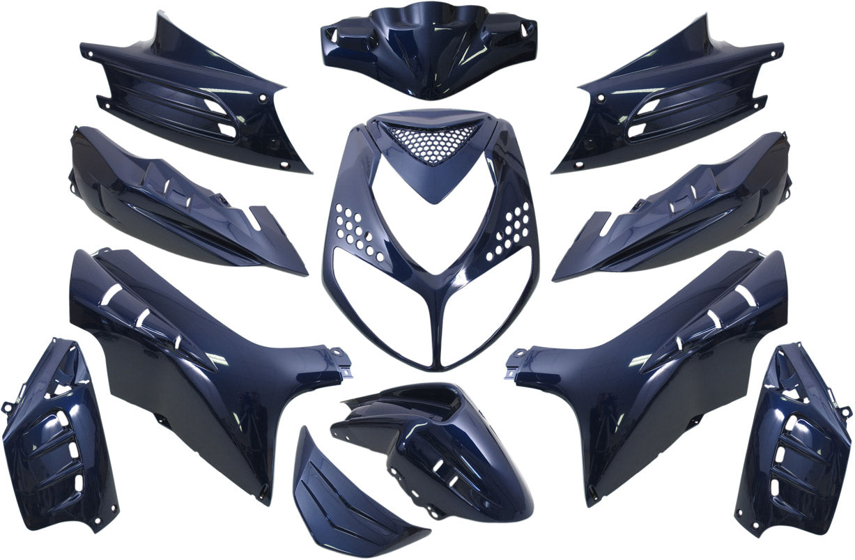 Plaatset 13-delig Edge voor Peugeot Speedfight 2 - blauw metallic