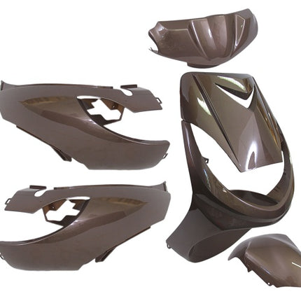 Plaatset 6-delig Edge voor Peugeot Vivacity tot bouwjaar 2008 - audi bruin