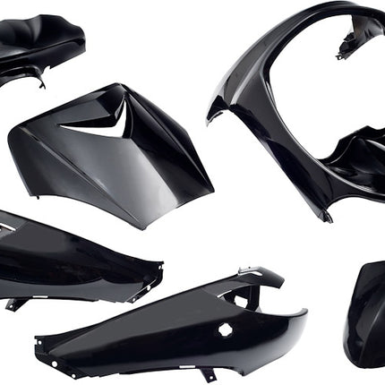 6-piece Edge panel set for Peugeot Vivacity up to 2008 model year - black metallic