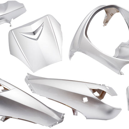 Plaatset 6-delig Edge voor Peugeot Vivacity tot bouwjaar 2008 - zilver metallic