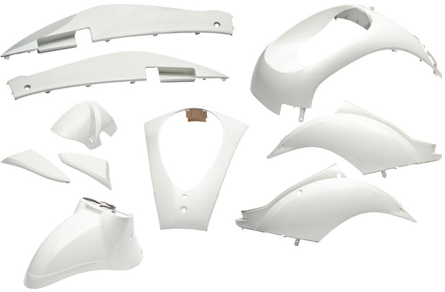 Plaatset 10-delig Edge voor Sym Mio - wit metallic