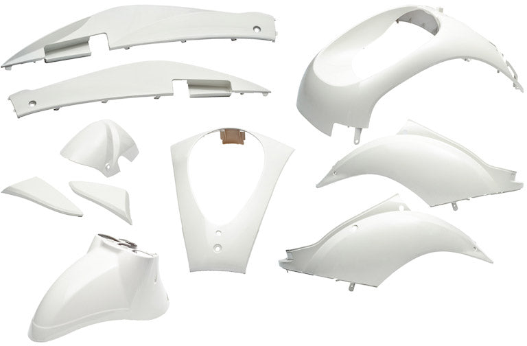 Plaatset 10-delig Edge voor Sym Mio - wit metallic