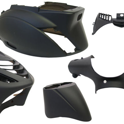 Plaatset 5-delig Edge voor Piaggio Zip-SP vanaf bouwjaar 2000 - mat zwart