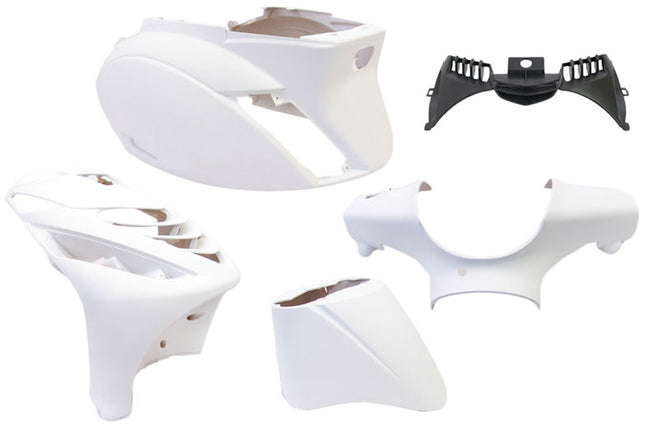 Plaatset 5-delig Edge voor Piaggio Zip-SP vanaf bouwjaar 2000 - mat wit