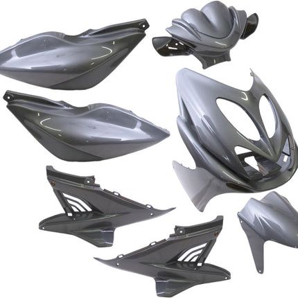 Kit carénages 9 pièces Edge pour Yamaha Aerox jusqu'à l'année de fabrication 2014 - anthracite