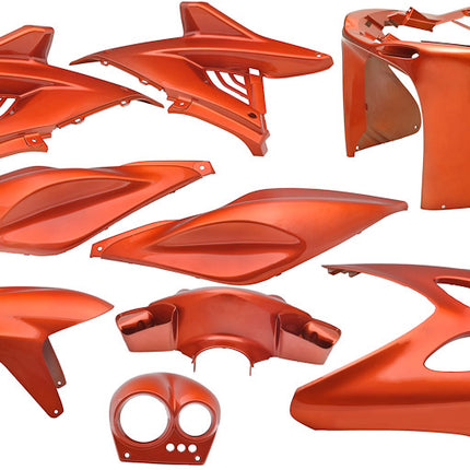 Plaatset 9-delig Edge voor Yamaha Aerox tot bouwjaar 2014 - flash orange