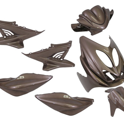 Plaatset 9-delig Edge voor Yamaha Aerox tot bouwjaar 2014 - audi bruin
