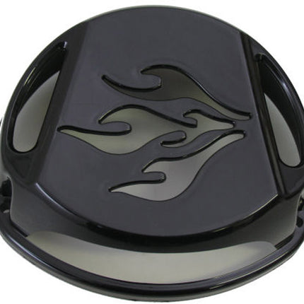 Vliegwielkap Minarelli / Peugeot motor flame zwart
