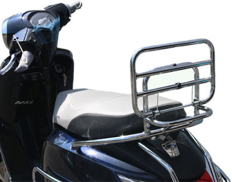 Opklapbare achterdrager Faco Kymco New Like 2017 t/m 2020 - incl. bevestigingsset - chroom