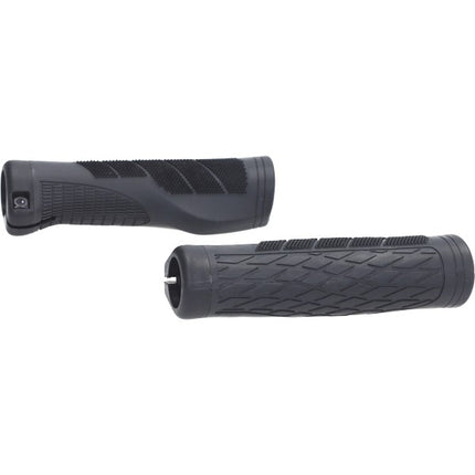 handvatset + klem ring stuur diameter 22mm lengte 135/135mm zwart 2pcs e-bike, fiets, fatbike