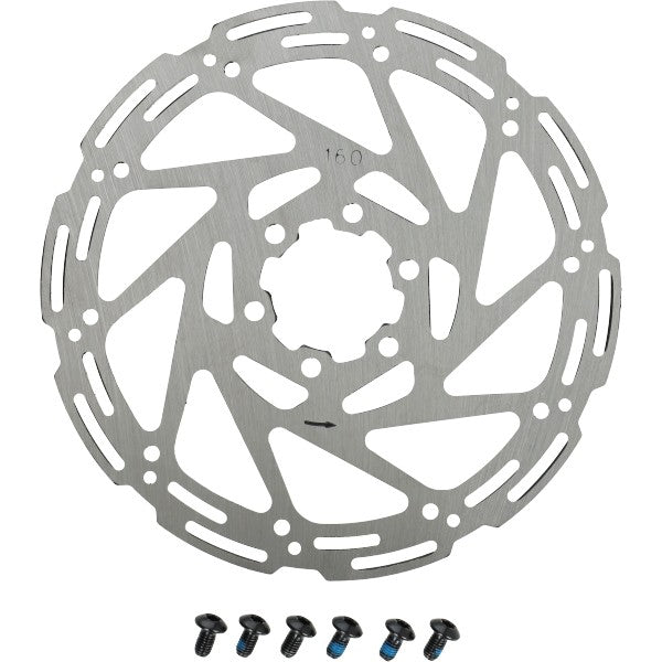 remschijf voorwiel 6-gaats / achterwiel 160mm 2.3mm V8 - V20 fatbike