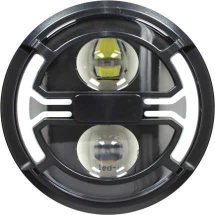 Phare LED + kit de montage avec connecteur 5 broches (clignotants intégrés) V8 fatbike