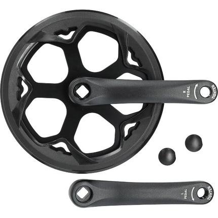 crank trapas set + ketting afloopplaat, aluminium L+R + tandwiel 48t - V8 / V20 PRO fatbike