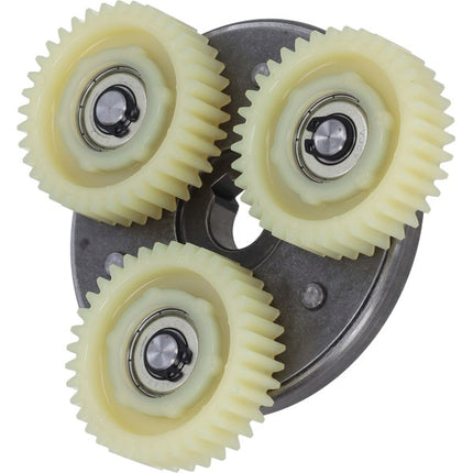 Gear set + plate, gear thickness 15mm, 36T plate dia. 8.5cm, 500W motor (left side) V8