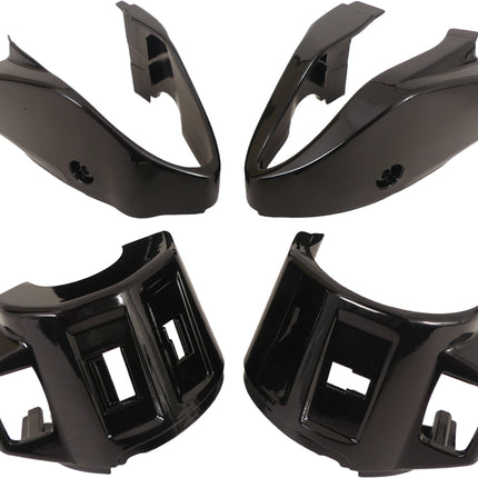 Coverset voor stuurschakelaar Edge links + rechts - Vespa Primavera /Sprint - glanzend zwart