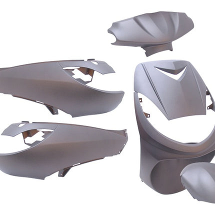 Plaatset 6-delig Edge for Peugeot Vivacity tot bouwjaar 2008 - mat grijs