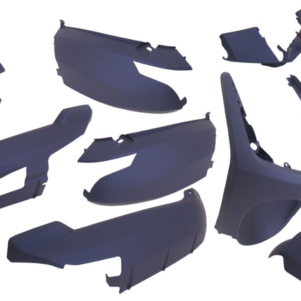 Plaatset 9-delig Edge voor Peugeot New Vivacity vanaf bouwjaar 2008 50cc 2/4 takt - mat blauw