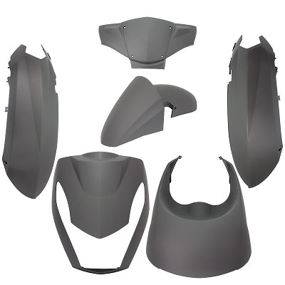 6-piece Edge panel set for Peugeot Kisbee 2T/4T - matt black