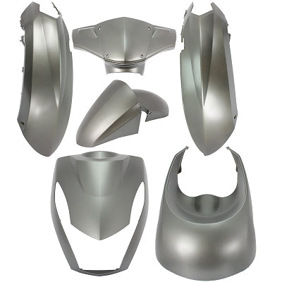 Plaatset 6-delig Edge voor Peugeot Kisbee 2T/4T - mat grijs