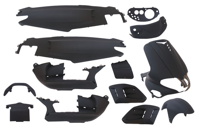Plaatset 15-delig Edge voor Gilera Runner tot  bouwjaar 08-2005 - mat zwart